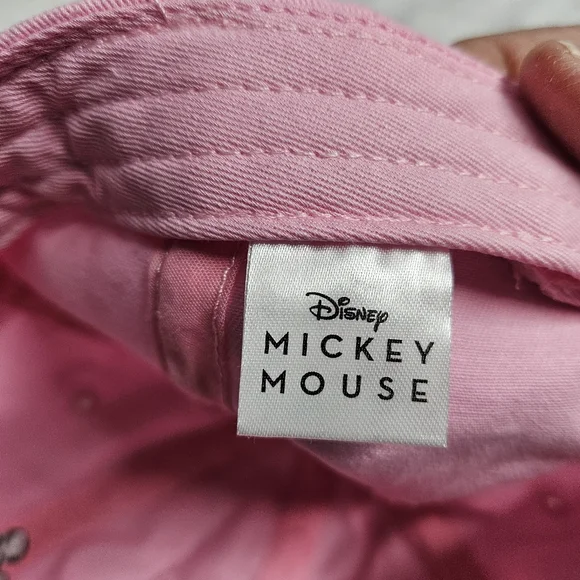 Disney Mickey Mouse Pink Hat Adjustable Strapback Cap One Size - Picture 6 of 6
